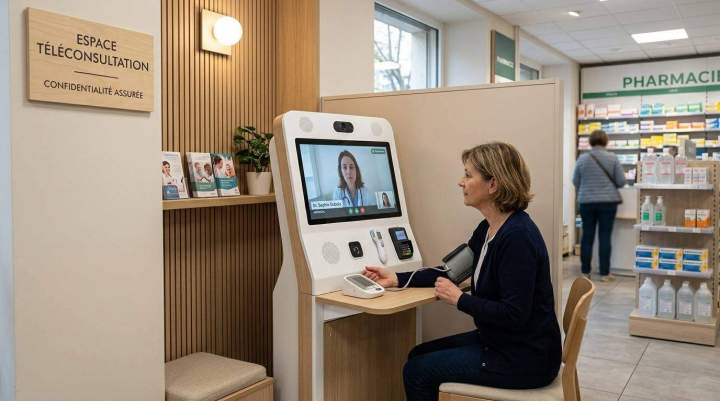 Borne de téléconsultation Henriville