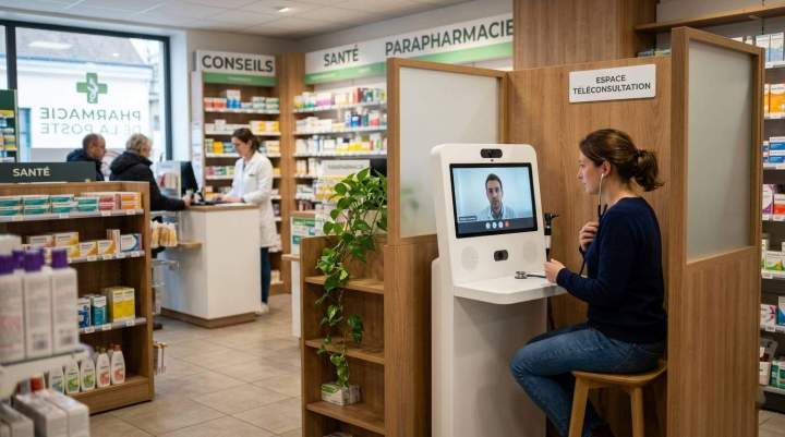 Borne de téléconsultation Théding